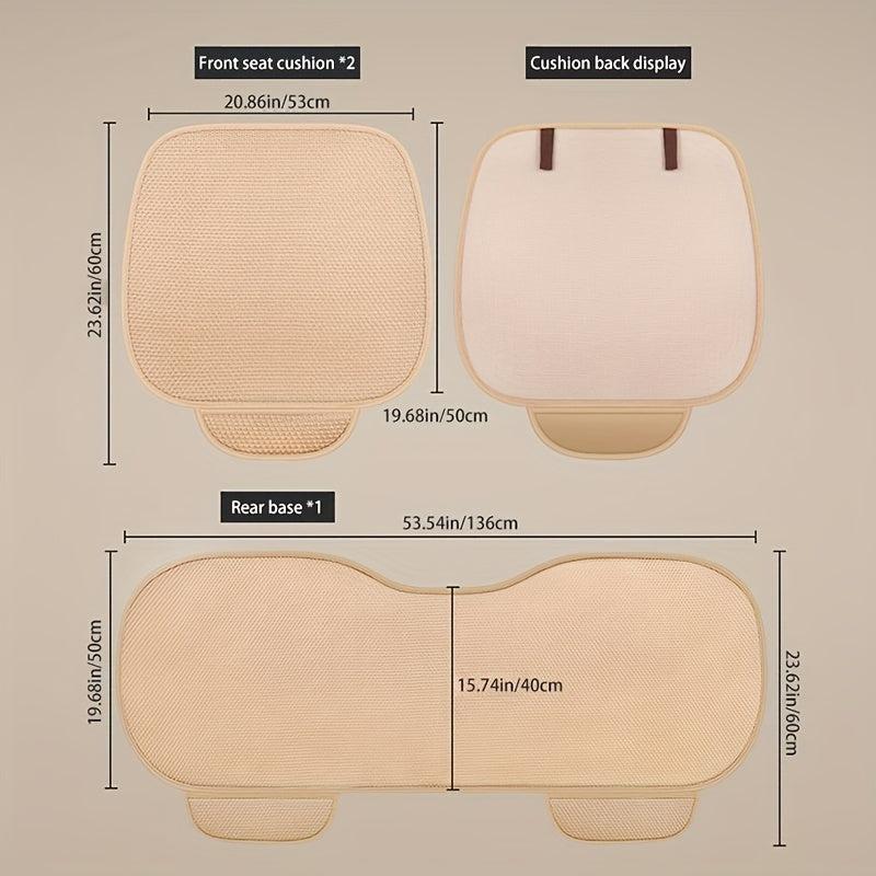 1pc Summer Ice Silk Car Seat Covers Non-slip Breathable Cushion
