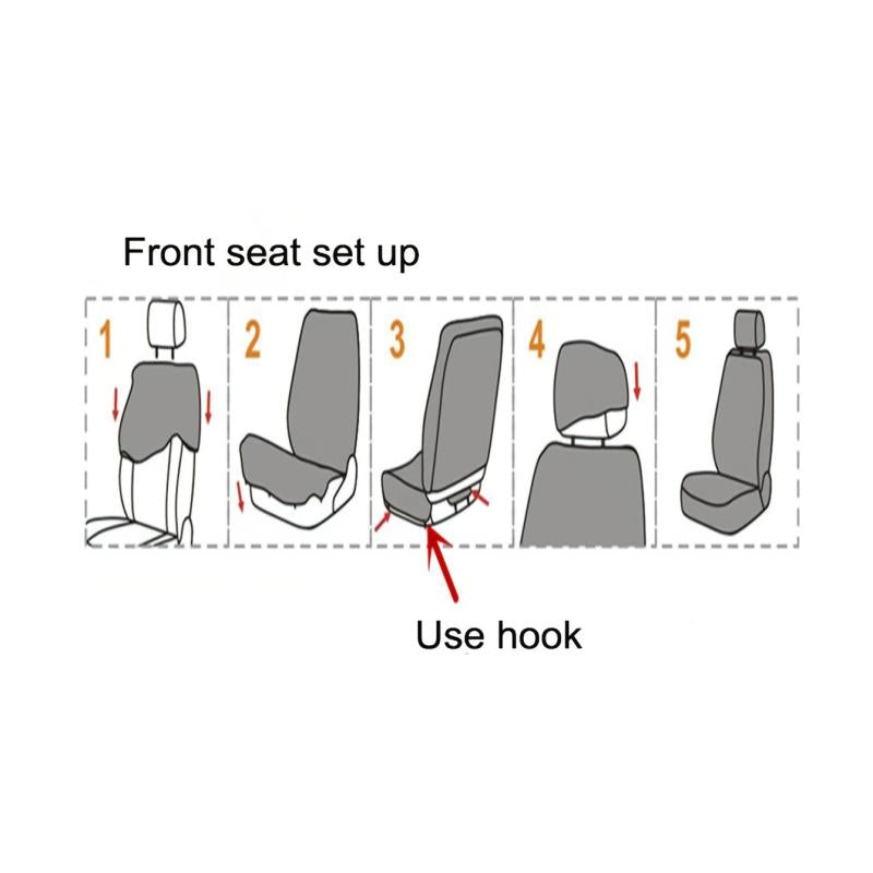 Universal Seat Cover Set 4pcs 2mm Sponge