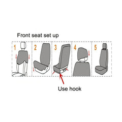 Universal Seat Cover Set 4pcs 2mm Sponge