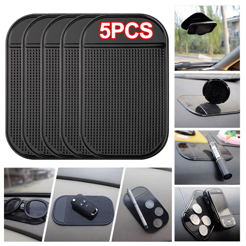 5pcs Car Dashboard Anti slip Mat Mobile Phone Holder Silicone Pad Mat