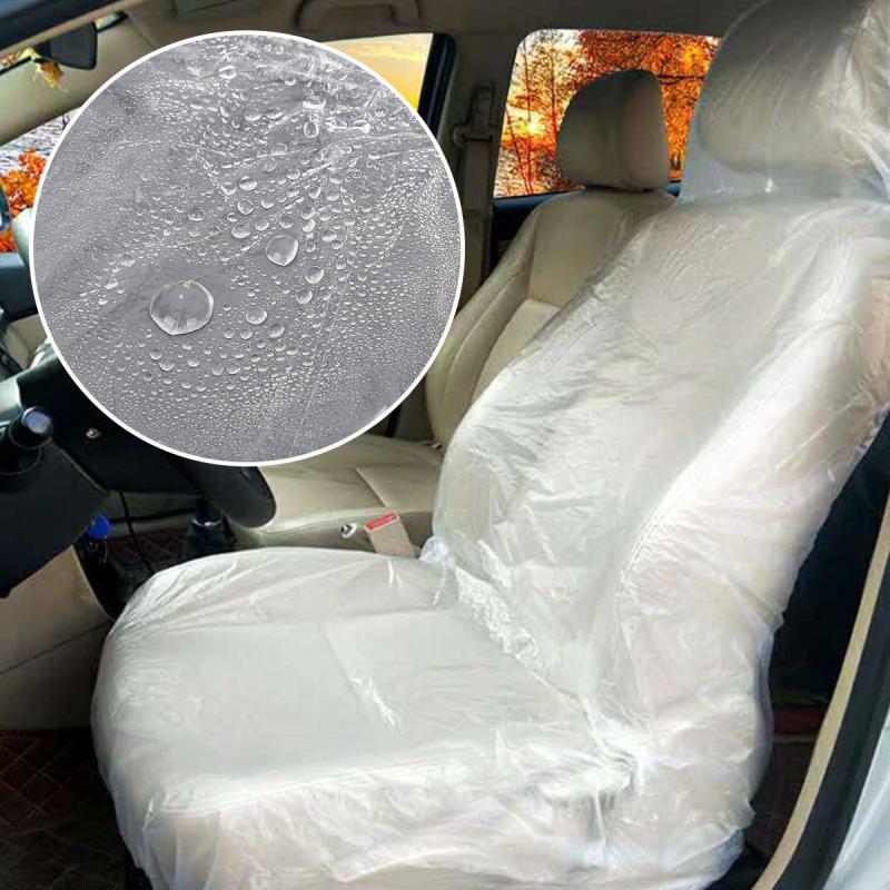 20pcs Reusable Waterproof Car Seat Covers, Universal Protective Plastic Covers