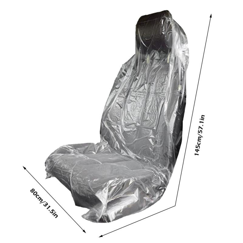 20pcs Reusable Waterproof Car Seat Covers, Universal Protective Plastic Covers