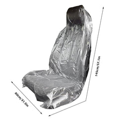 20pcs Reusable Waterproof Car Seat Covers, Universal Protective Plastic Covers
