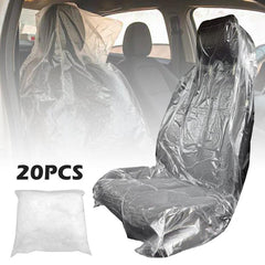 20pcs Reusable Waterproof Car Seat Covers, Universal Protective Plastic Covers