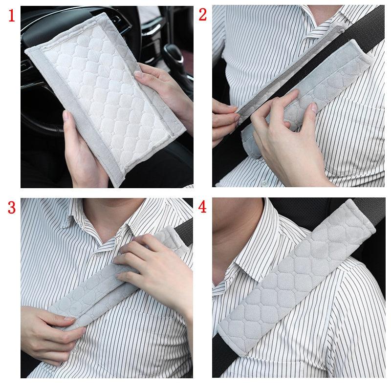 Plush Car Seat Belt Cover Shoulder Pad for Kids Adults