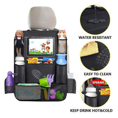 Car Seat Organizer Oxford Fabric Back Pocket Storage Bag Tablet Holder for Kids
