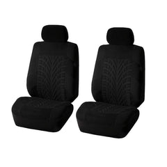 2PCS Embossed Car Seat Covers Universal Fit Most Cars