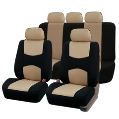 Universal Car Seat Cover 2mm Sponge Full Set 9pcs