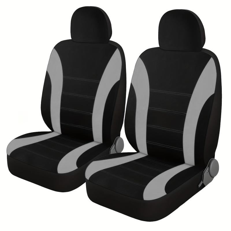 2pcs Car Seat Cover Polyester Mesh Front Seat Cover