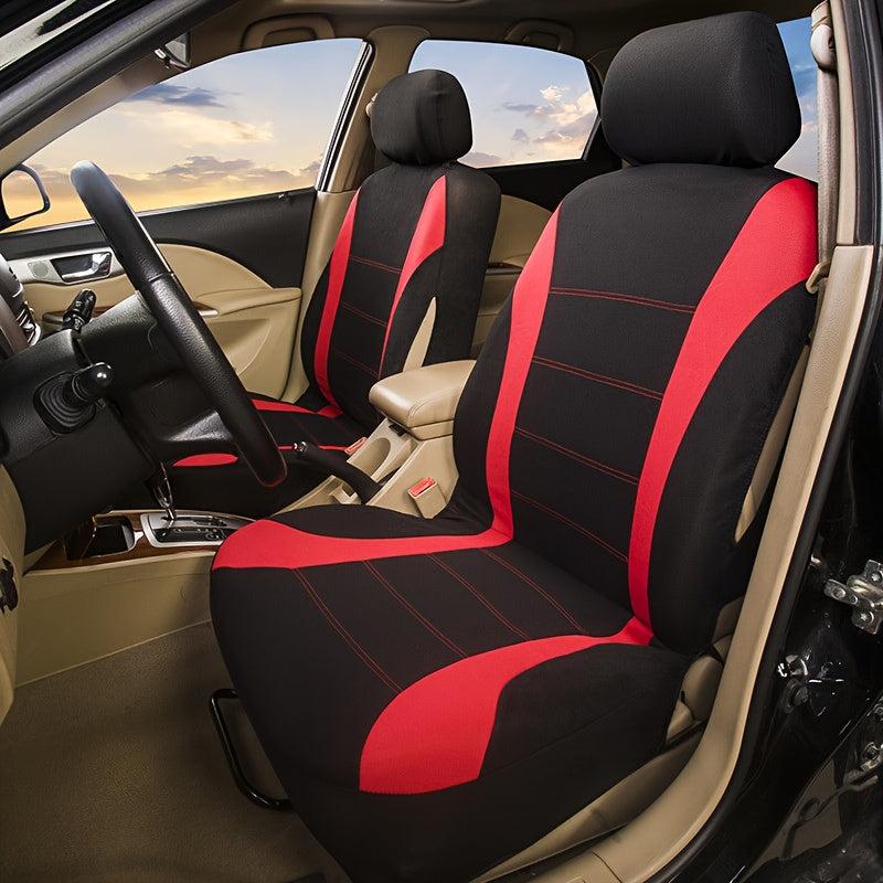 2pcs Car Seat Cover Polyester Mesh Front Seat Cover