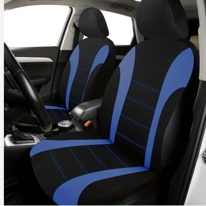 2pcs Car Seat Cover Polyester Mesh Front Seat Cover