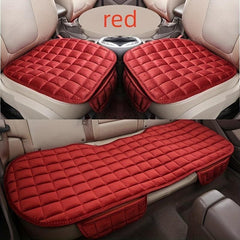 3 Piece Car Seat Cushion Cover Set Short Plush Clip Cotton Plus Velvet