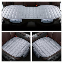 3 Piece Car Seat Cushion Cover Set Short Plush Clip Cotton Plus Velvet