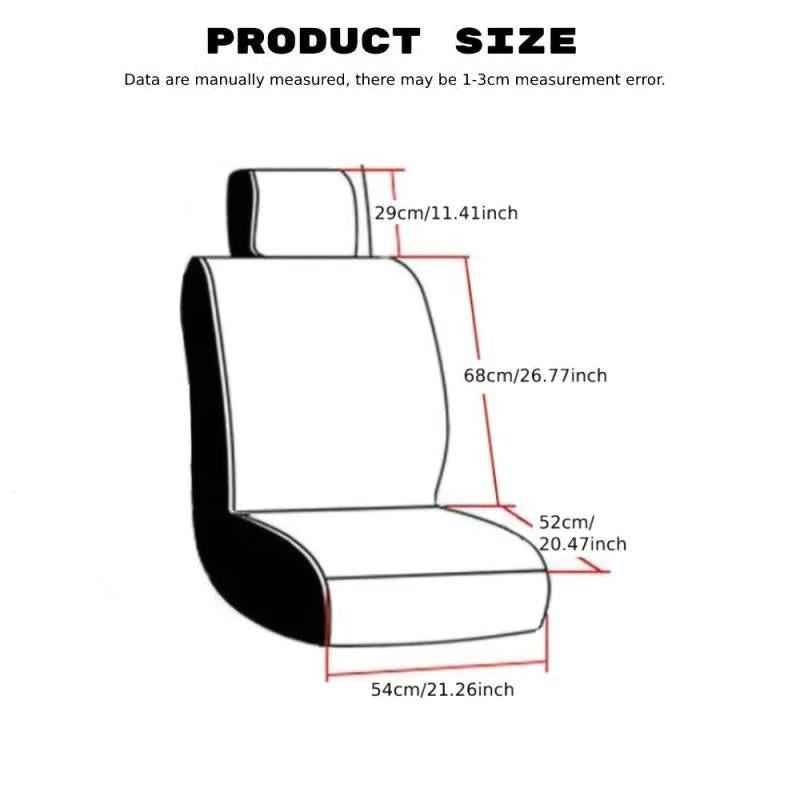 1pc Car Front Seat Cover Universal Single Seater One piece