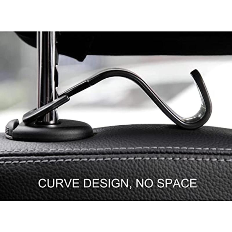 4pcs Car Seat Headrest Hook Hanger Organizer For Handbag Purse Coat Universal