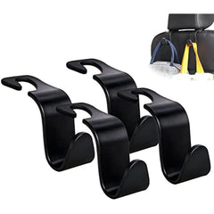 4pcs Car Seat Headrest Hook Hanger Organizer For Handbag Purse Coat Universal