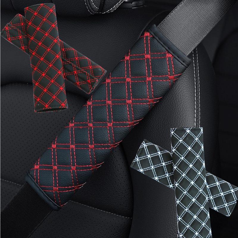 2pcs Car Seat Cover Belt Shoulder Pad Auto Safety Belts Shoulder