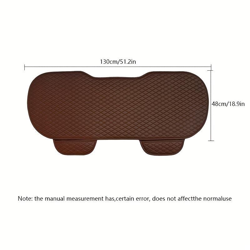 1pc Universal No Tie Non Slip Seat Cushion Automotive Leather Seat Covers