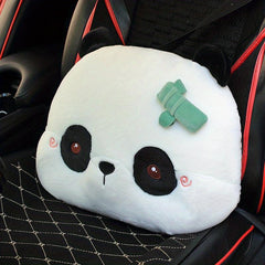 Car Cartoon Headrest Plush Car Accessories Supplies Seat Neck Waist Pillow