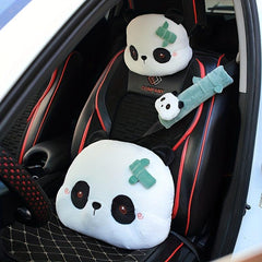 Car Cartoon Headrest Plush Car Accessories Supplies Seat Neck Waist Pillow