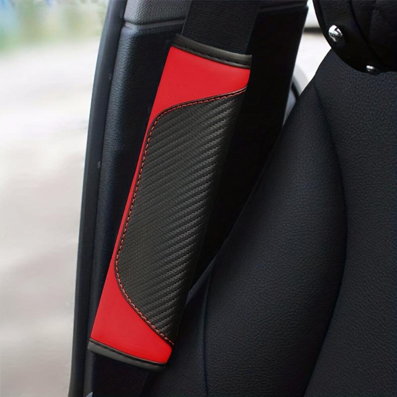 Car PU Leather Protect Cushion Cover Shoulder Guard Seat Belt Pad