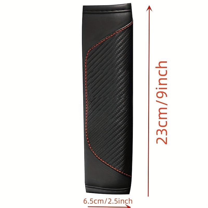 Car PU Leather Protect Cushion Cover Shoulder Guard Seat Belt Pad
