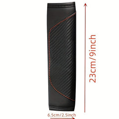 Car PU Leather Protect Cushion Cover Shoulder Guard Seat Belt Pad
