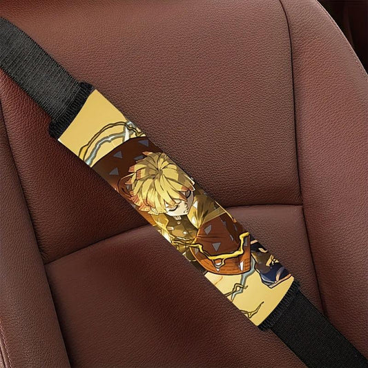 Anime Cartoon Print Car Seat Belt Cover Shoulder Pad for Women