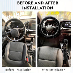 Winter Plush Steering Wheel Cover Three piece Set