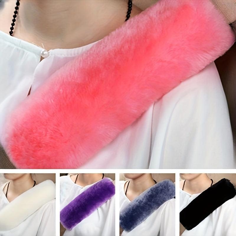 Winter Car Seat Belt Shoulder Pad Cover Dust Cleaning