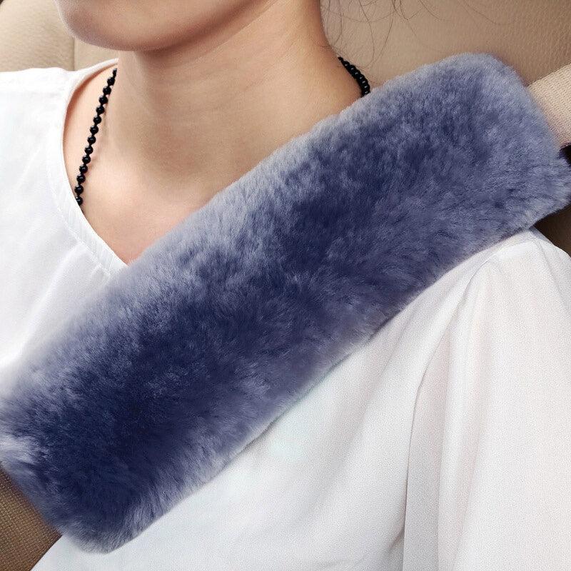 Winter Car Seat Belt Shoulder Pad Cover Dust Cleaning