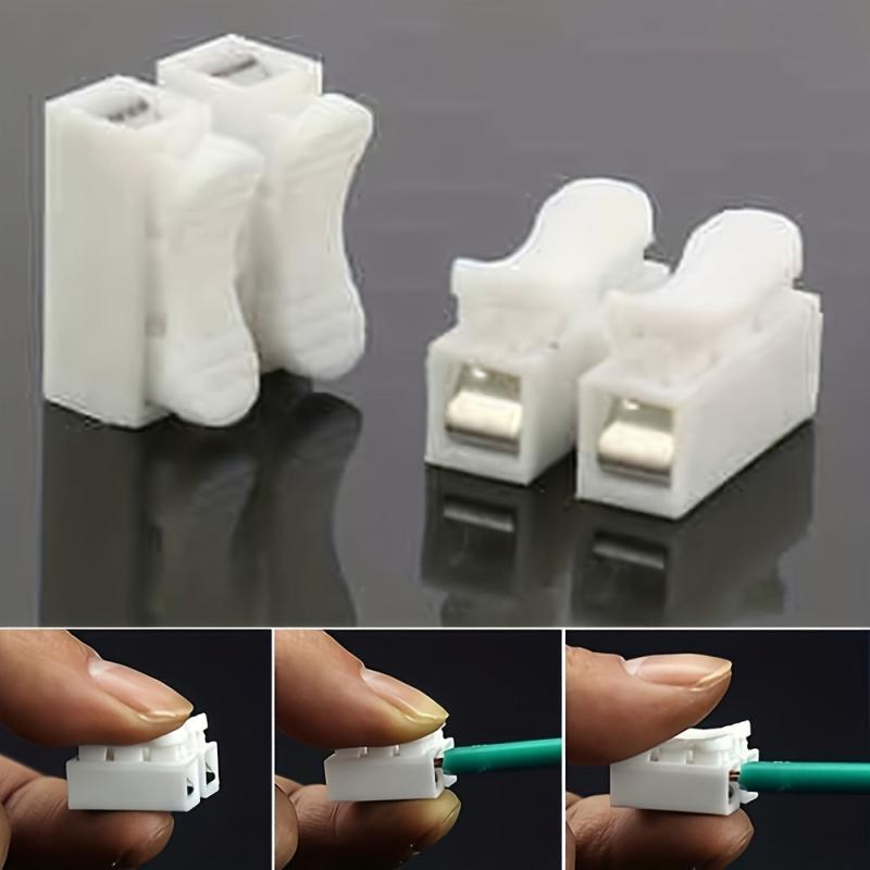 20pcs Quick Terminal Connector 2 Pin LED Lamp Connectors