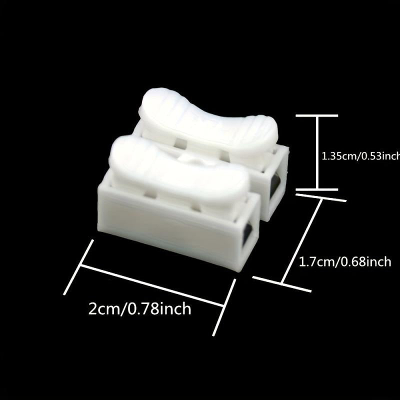 20pcs Quick Terminal Connector 2 Pin LED Lamp Connectors