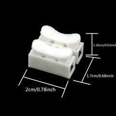 20pcs Quick Terminal Connector 2 Pin LED Lamp Connectors
