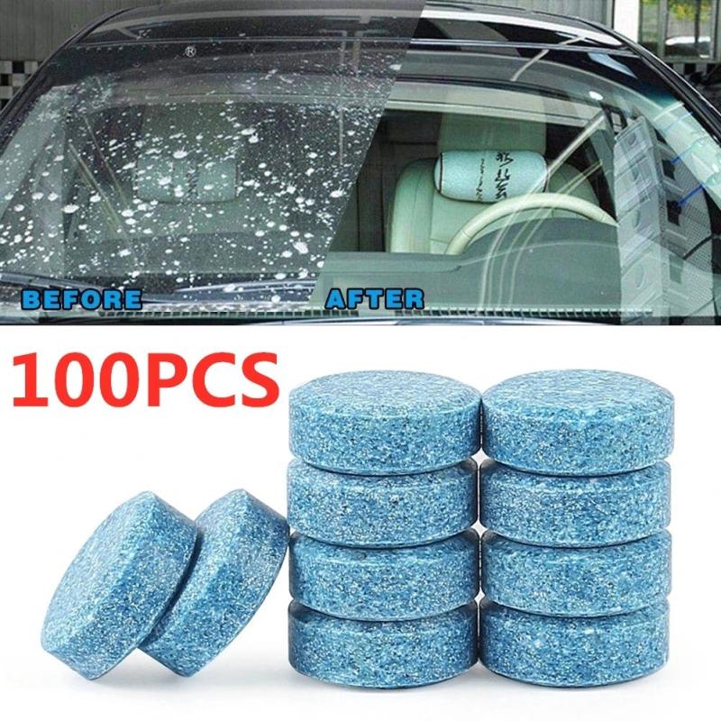 Effortlessly Clean Your Car Windshield with 20 Solid Cleaner Tablets