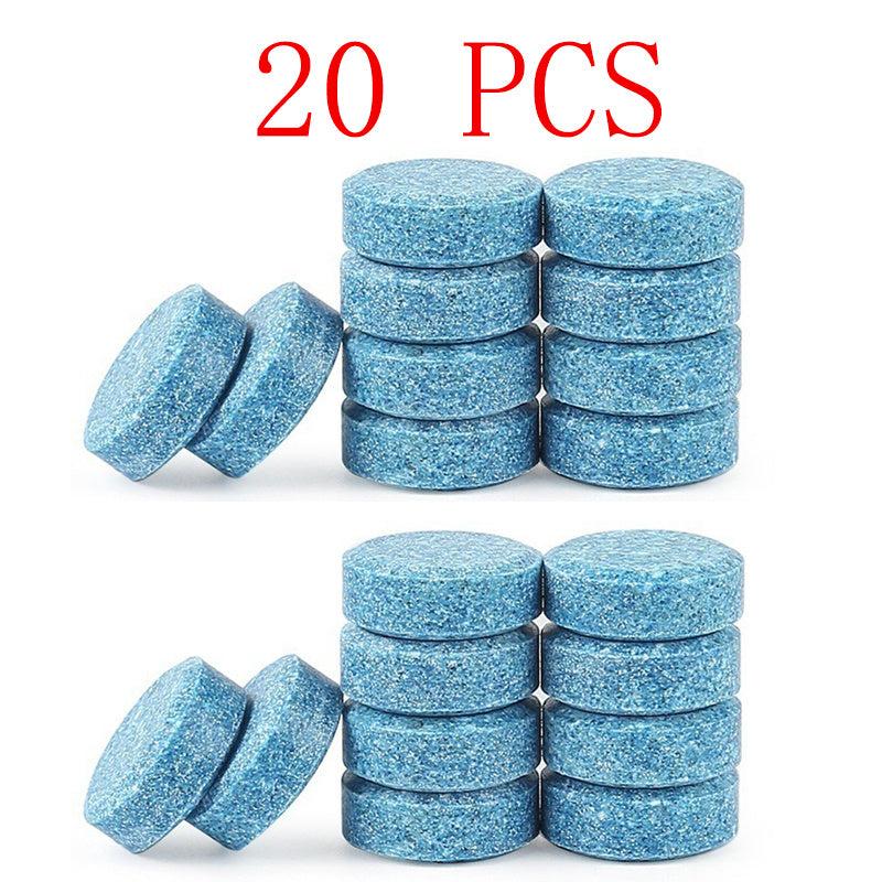 Effortlessly Clean Your Car Windshield with 20 Solid Cleaner Tablets