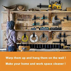 3pcs Hook And Loop Extension Cord Organizer Hanger for Home RV Garage