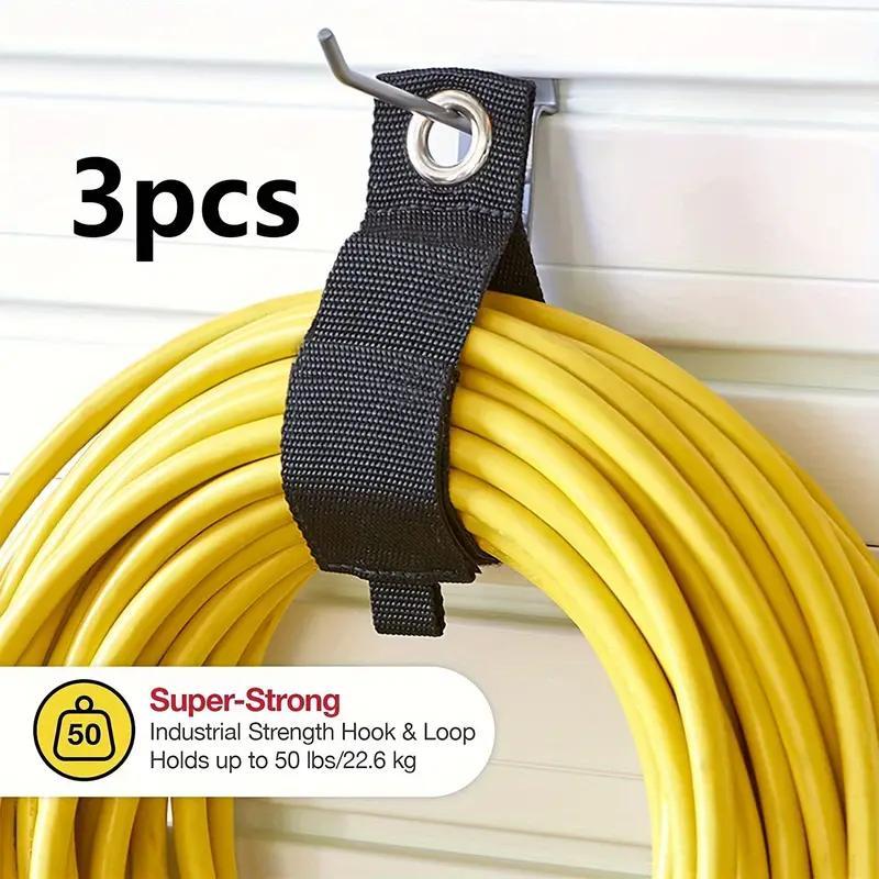 3pcs Hook And Loop Extension Cord Organizer Hanger for Home RV Garage