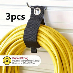3pcs Hook And Loop Extension Cord Organizer Hanger for Home RV Garage