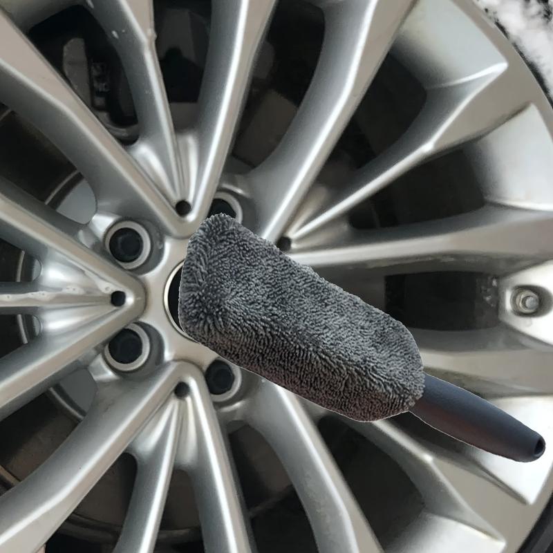 Car Wheel Hub Cleaning Brush Rim Cleaner Detailing Tool for Auto