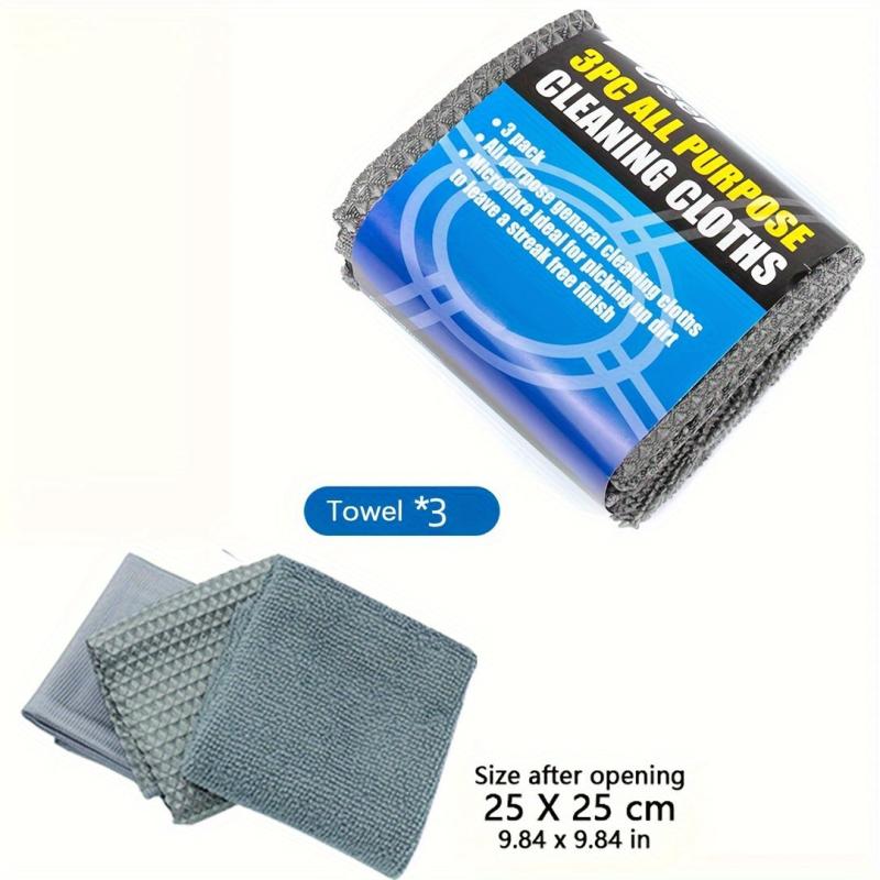 9pcs Car Wash Cleaning Tool Water Absorbent Detailing Tire Brush Towel