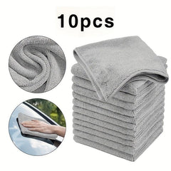 10pcs Microfiber Car Towels Cleaning Cloth For Car