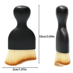 3pcs Car Interior Cleaning Kit Soft Brushes for Instrument Panel & Crevice