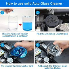 Effervescent Tablet Windshield Cleaning Pad - Quickly Clean Glass & Windows