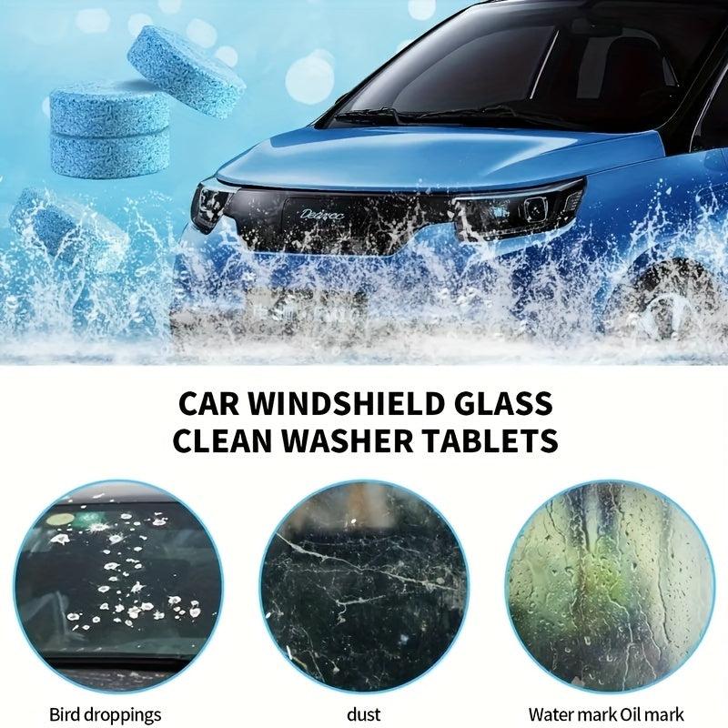 Effervescent Tablet Windshield Cleaning Pad - Quickly Clean Glass & Windows