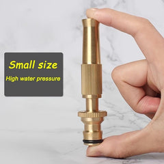 High Pressure Brass Adjustable Hose Nozzle for Car Washing & Garden Watering