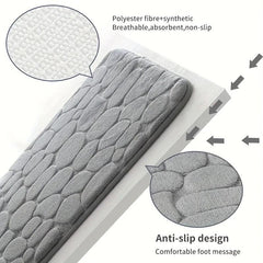 Soft Memory Foam Bath Rug, Water Absorbent, Non Slip, Washable