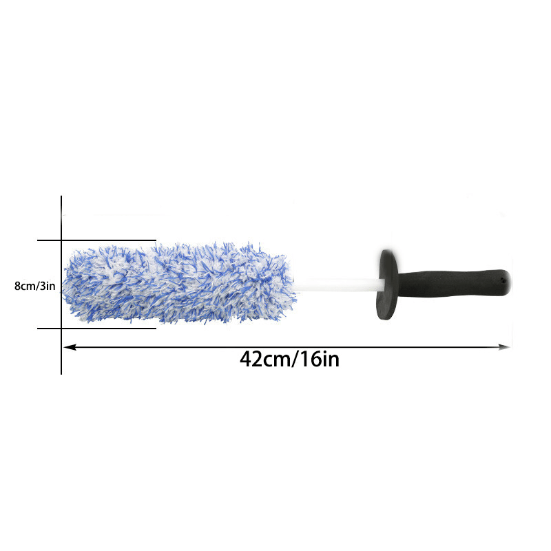 Microfiber Car Wash Brush with Soft Handle for Car Wheels