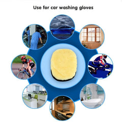 2pcs Car Brush Cleaner Wool Soft Gloves Car Cleaning