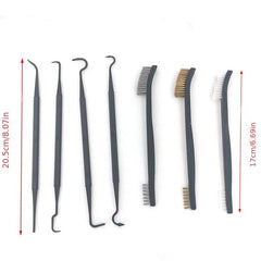 Car Detailing Cleaning Tool Set with Wire Brushes and Nylon Picks